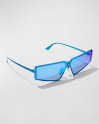 Men's Metal Rectangle Sunglasses