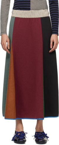 SC103 Multicolor Axis Midi Skirt
