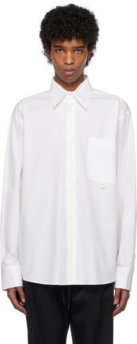 MM6 Maison Margiela White Long-Sleeved Shirt