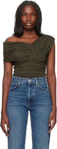 AGOLDE Khaki Etienne Bodysuit