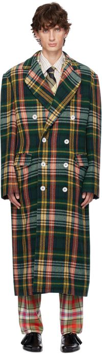 Vivienne Westwood Green Long Wreck Coat