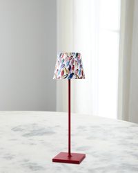 x Zafferano Poldina Pro Rechargeable 15" Table Lamp, Festive Finches