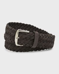 Men's Alsavel Braided Suede Belt