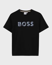 Boy's Classic Logo-Print T-Shirt, Size 6-12