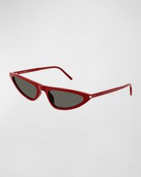 SL 7030 Sleek Acetate Cat-Eye Sunglasses