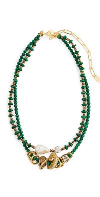 Elizabeth Cole Alona Necklace Jade One Size