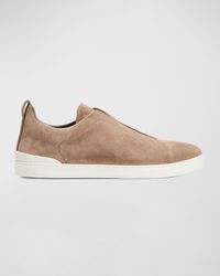 Men's Triple Stitch Suede Sneakers