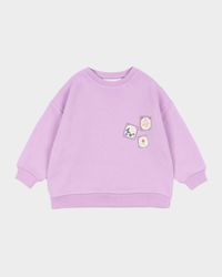 Rosie H-W x Girl's Letter Stamp Sweatshirt, Size 12M-8