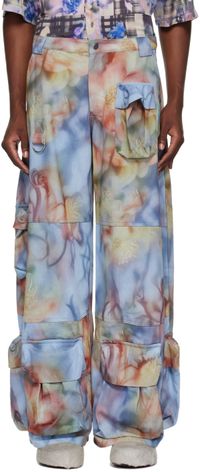 Collina Strada Blue Garden Cargo Pants