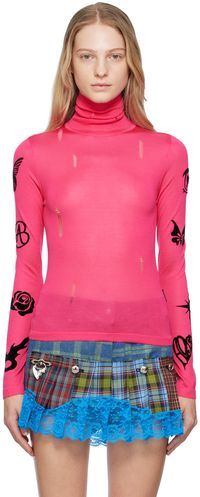 Andersson Bell Pink Augen Turtleneck
