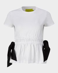 Crewneck Bow Detail T-Shirt