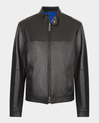 Men's Leather Moto Jacket
