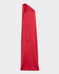 Benita Sleeveless One-Shoulder Gown