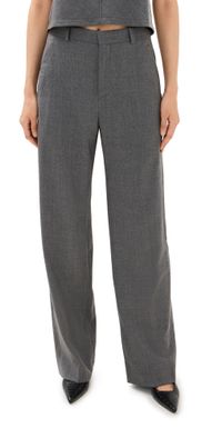 WARDROBE. NYC Straight Leg Trousers Charcoal S
