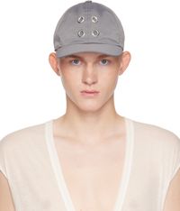Rick Owens DRKSHDW Casquette de baseball grise - Porterville