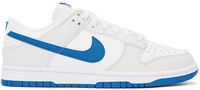 Nike Off-White & Blue Dunk Low Retro Sneakers