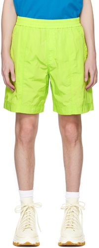 WOOYOUNGMI Green Paneled Shorts