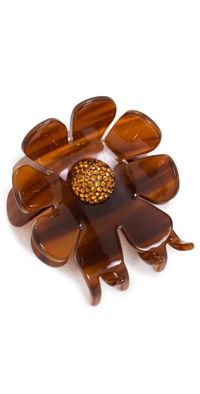 Lele Sadoughi Sunflower Claw Clip Rust One Size