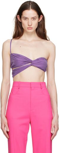 JACQUEMUS Purple 'Le Bandeau Espelho' Tank Top