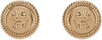 Versace Boucles d'oreilles dorées à logo Medusa