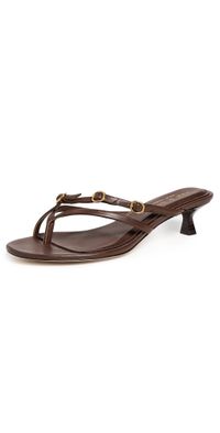 rag & bone Sammie Buckle Kitten Heels dkmocha 35
