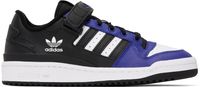adidas Originals Black & Blue Forum Low Sneakers
