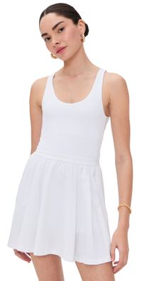 Beyond Yoga Score Pleated Dress True White M