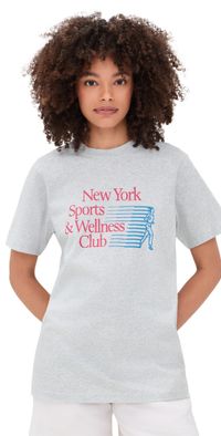 Sporty & Rich New York Motion T-Shirt Heather Gray M