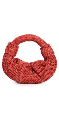 SIMONMILLER Raffia Lopsy Bag Cherry Red One Size