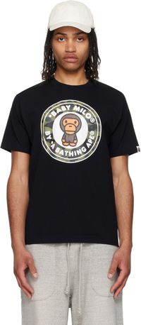BAPE Black 1st Camo Milo Busy Works T-shirt