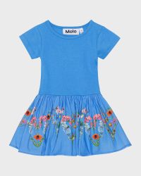 Girl's Carin Floral-Print Dress, Size 6M-2