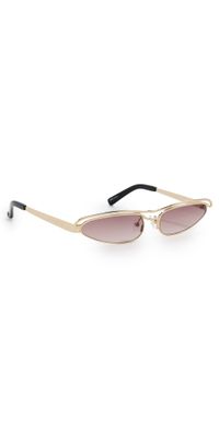 The Attico Attico73 Sunglasses Gold/Black/Purple One Size