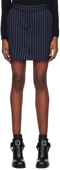Max Mara Navy Kirsch Miniskirt