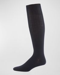 Over-the-Calf Ribbed Socks