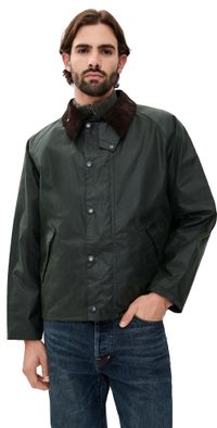 Barbour OS Transport Wax Jacket Sage 44