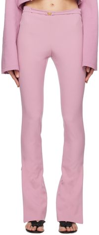 Blumarine Pink Belted Trousers