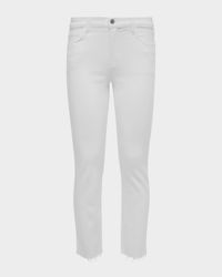 Sada Slim Straight-Leg Cropped Jeans