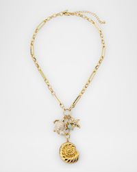 Sea Life Charms Drop Necklace