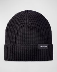 Men's Wordmark Rib-Knit Toque Beanie Hat