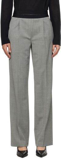 Helmut Lang Black & White Pull-On Trousers