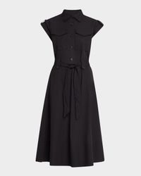 Kayla Belted Midi Shirtdress