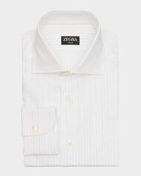 Men's Trecapi Cotton Stripe Dress Shirt