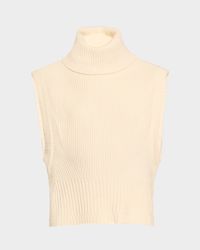 Maple Wool & Cashmere Sleeveless Turtleneck Top