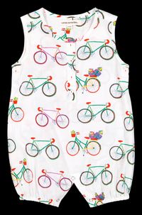 Lucas Du Tertre - Combinaison imprimée en coton - Taille 12-18mois - Multicolore