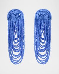 Beaded Double Curtain Earrings