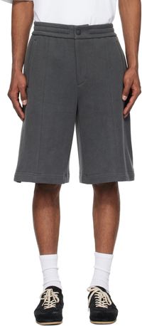 Solid Homme Gray Drawstring Shorts