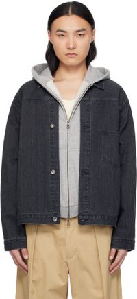 nanamica Gray Short Denim Jacket