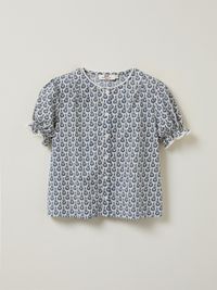 Cyrillus - Chemise imprimé swann - Taille 12A - Vert
