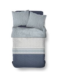 Today Linge De Maison - Parure de lit en coton - Taille 260x240 cm - Bleu