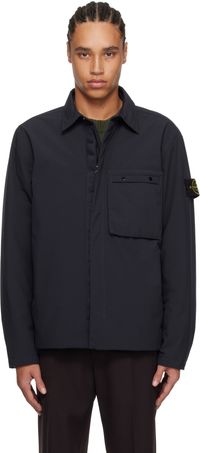 Stone Island Navy Soft Shell-R PrimaLoft Insulated Jacket